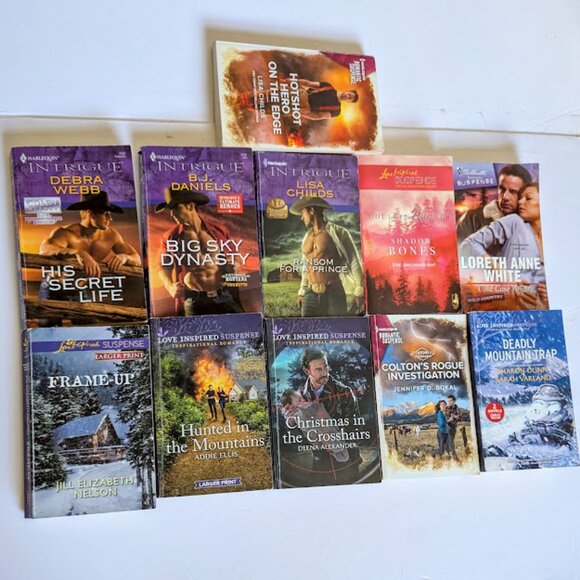 Harlequin Romantic Suspense Love Inspired Inspirational Set of 11 Mixed Small - Picture 1 of 7